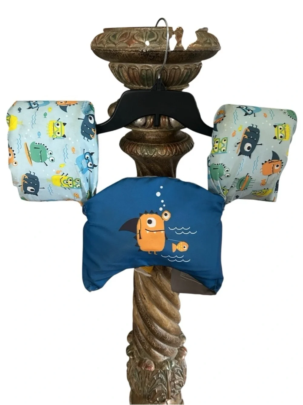 Puddle Jumper Kids Swim Float Vest Arm Bands Monster Blue Safety Float 33-55 lbs